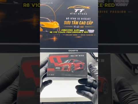 Unbox MASSDI Audi R8 V10 Coupe Performance Red 1:64 ❤️