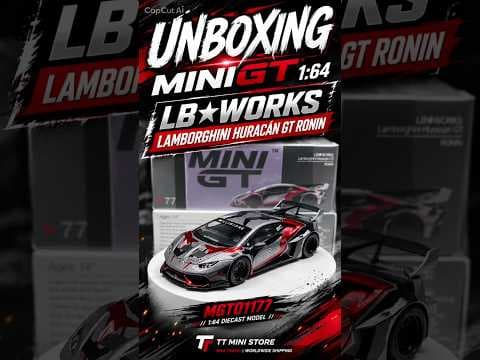 Unboxing MINIGT LB★WORKS Lamborghini Huracán GT RONIN 1:64 | MGT01177