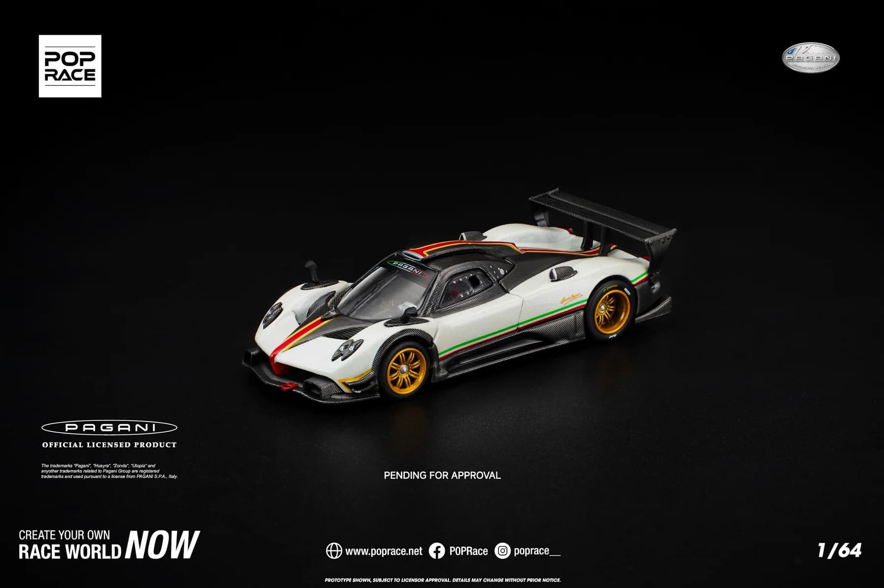 POPRACE - Pagani Zonda R White - PR640298 — ảnh 4