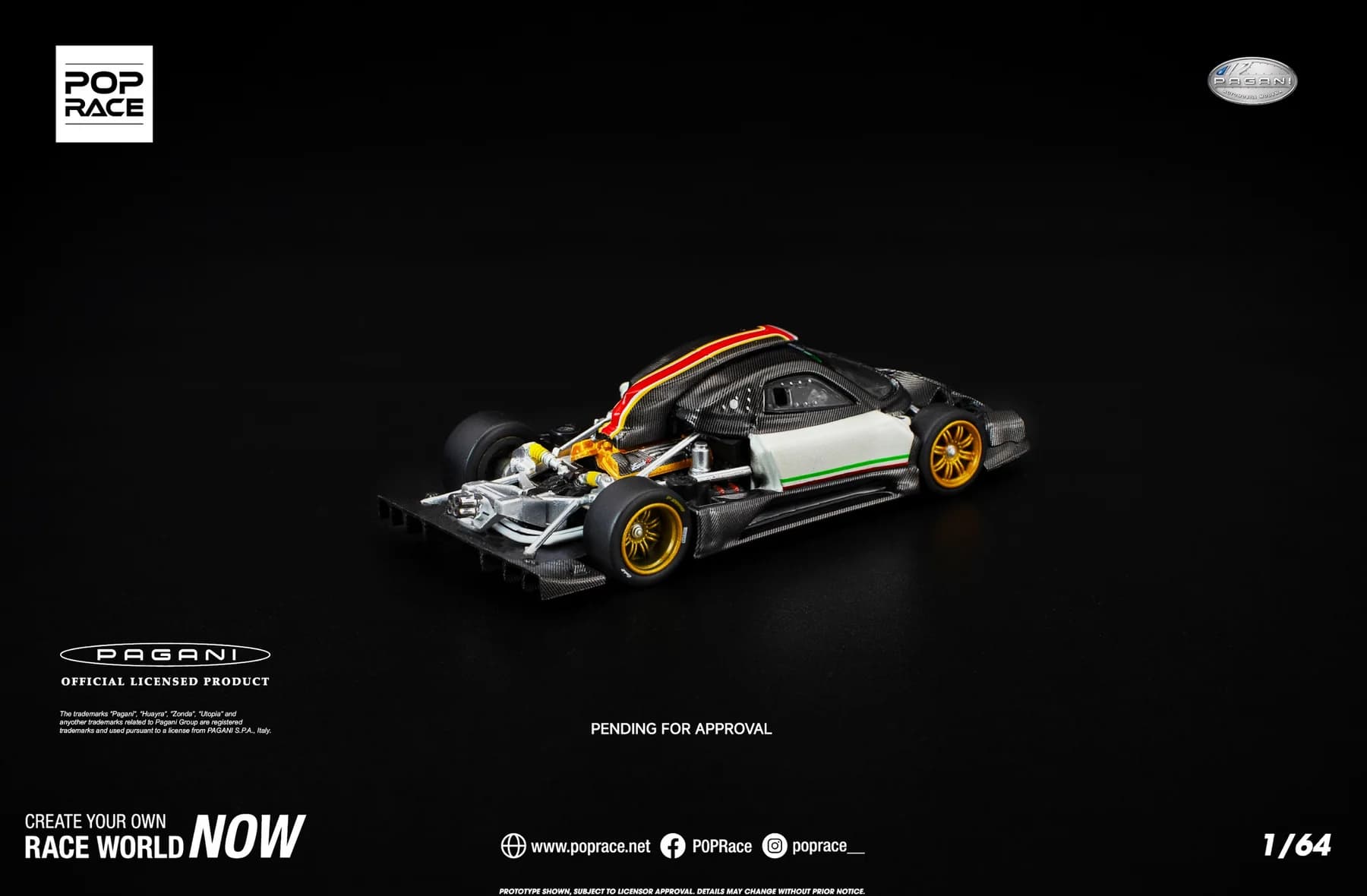 POPRACE - Pagani Zonda R White - PR640298 — ảnh 5