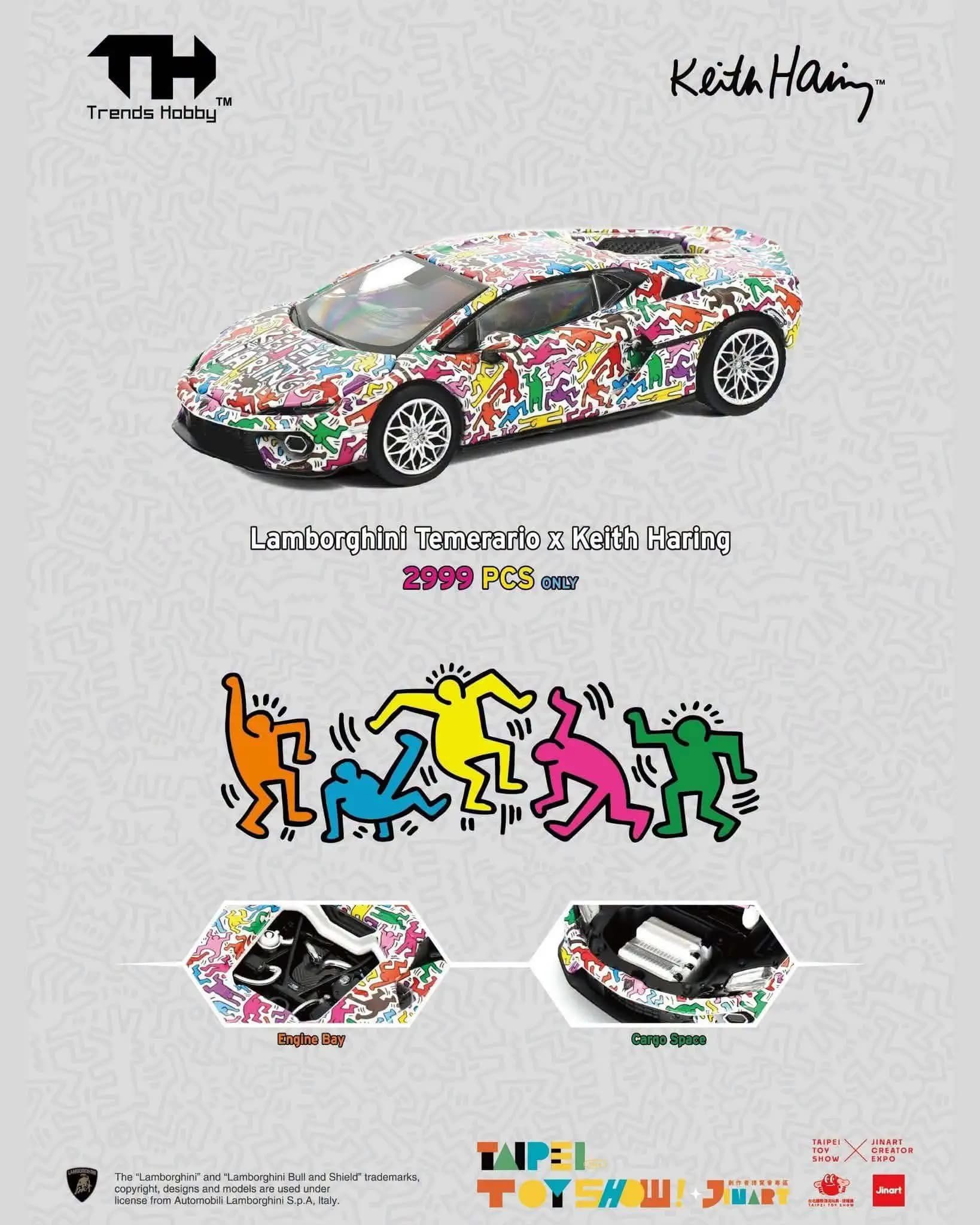TRENDS HOBBY - LAMBORGHINI TEMERARIO X KEITH HARING - TH-64795 — ảnh 2