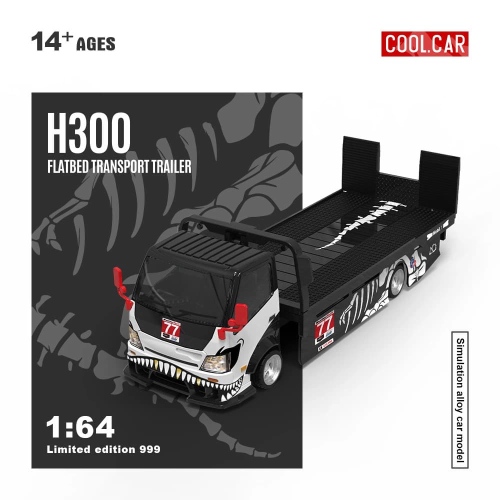 Cool Car - H300 Flatbed Transport Trailer Skeleton Dragon — ảnh 2