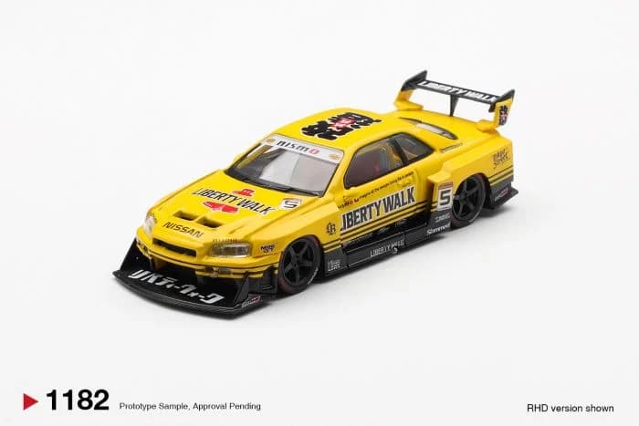 MINIGT - Nissan LB-ER34 Super Silhouette SKYLINE Sport Yellow - MGT01182 — ảnh 1
