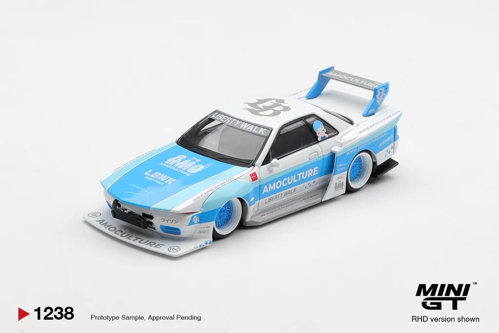 MINIGT - Nissan Skyline GT-R R32 LBWK Kaido Works AMOCULTURE – MGT01238 — ảnh 2