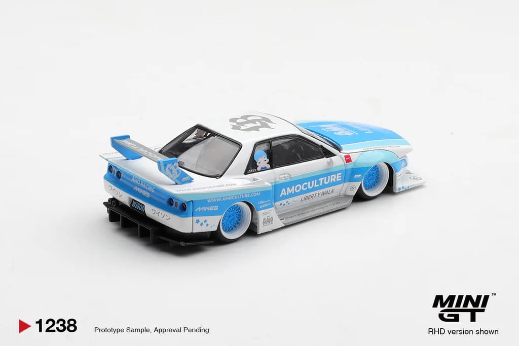 MINIGT - Nissan Skyline GT-R R32 LBWK Kaido Works AMOCULTURE – MGT01238 — ảnh 3