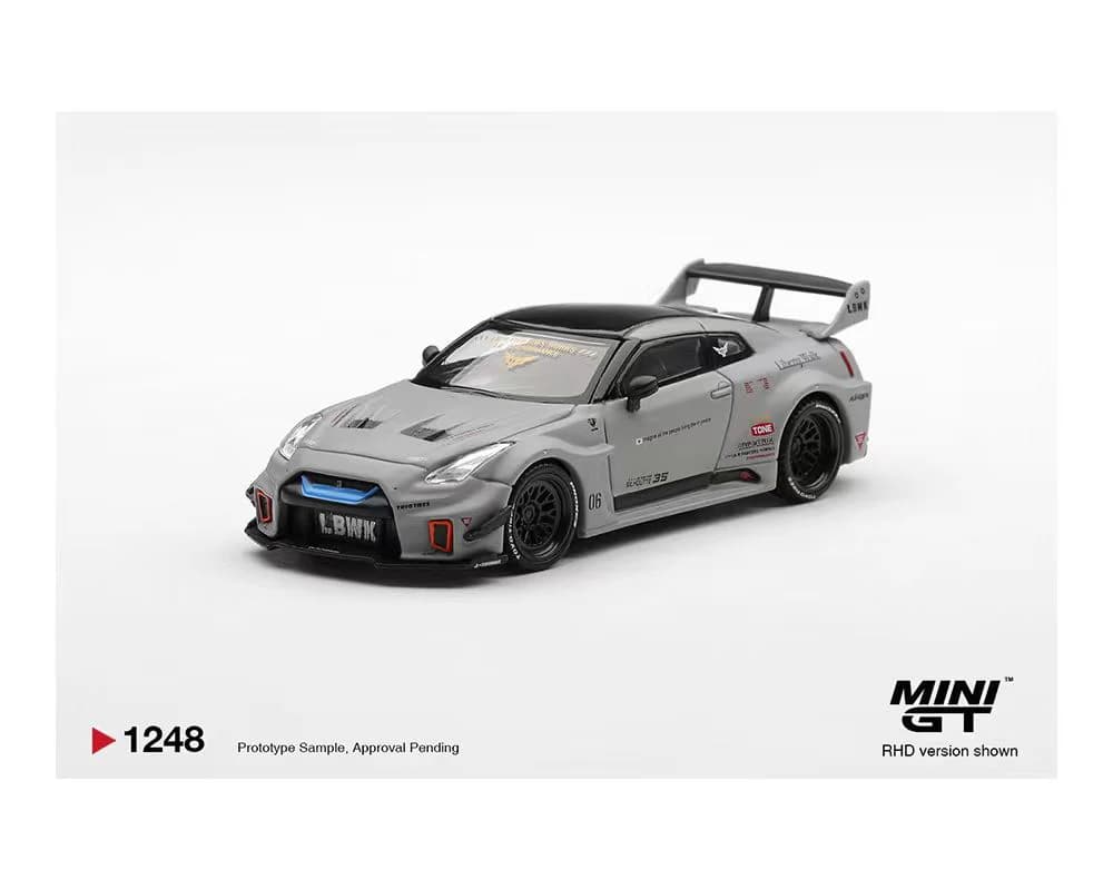 MINIGT - NISSAN LB-Silhouette WORKS GT 35GT-RR Ver.1 Matt Grey - MGT01248 — ảnh 2
