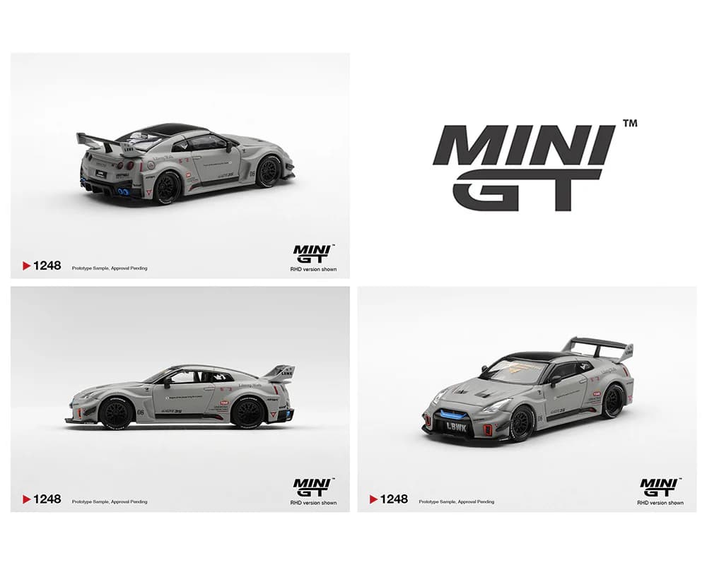 MINIGT - NISSAN LB-Silhouette WORKS GT 35GT-RR Ver.1 Matt Grey - MGT01248 — ảnh 1