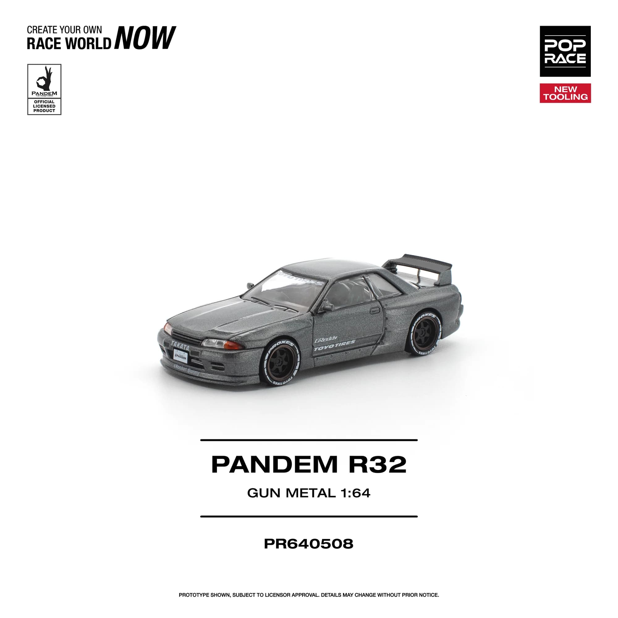 Poprace - Pandem Nissan Skyline GT-R R32 Gun Metal New Tooling – PR640508 — ảnh 1