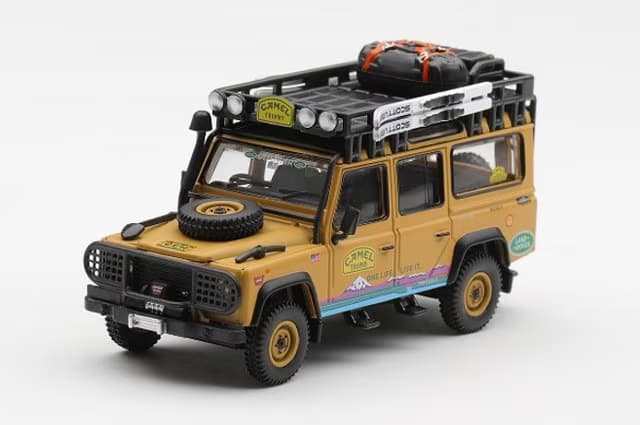 MINIGT - Land Rover Defender 110 1998 Camel Trophy Tierra del Fuego CT.10 USA – MGT01309 — ảnh 1