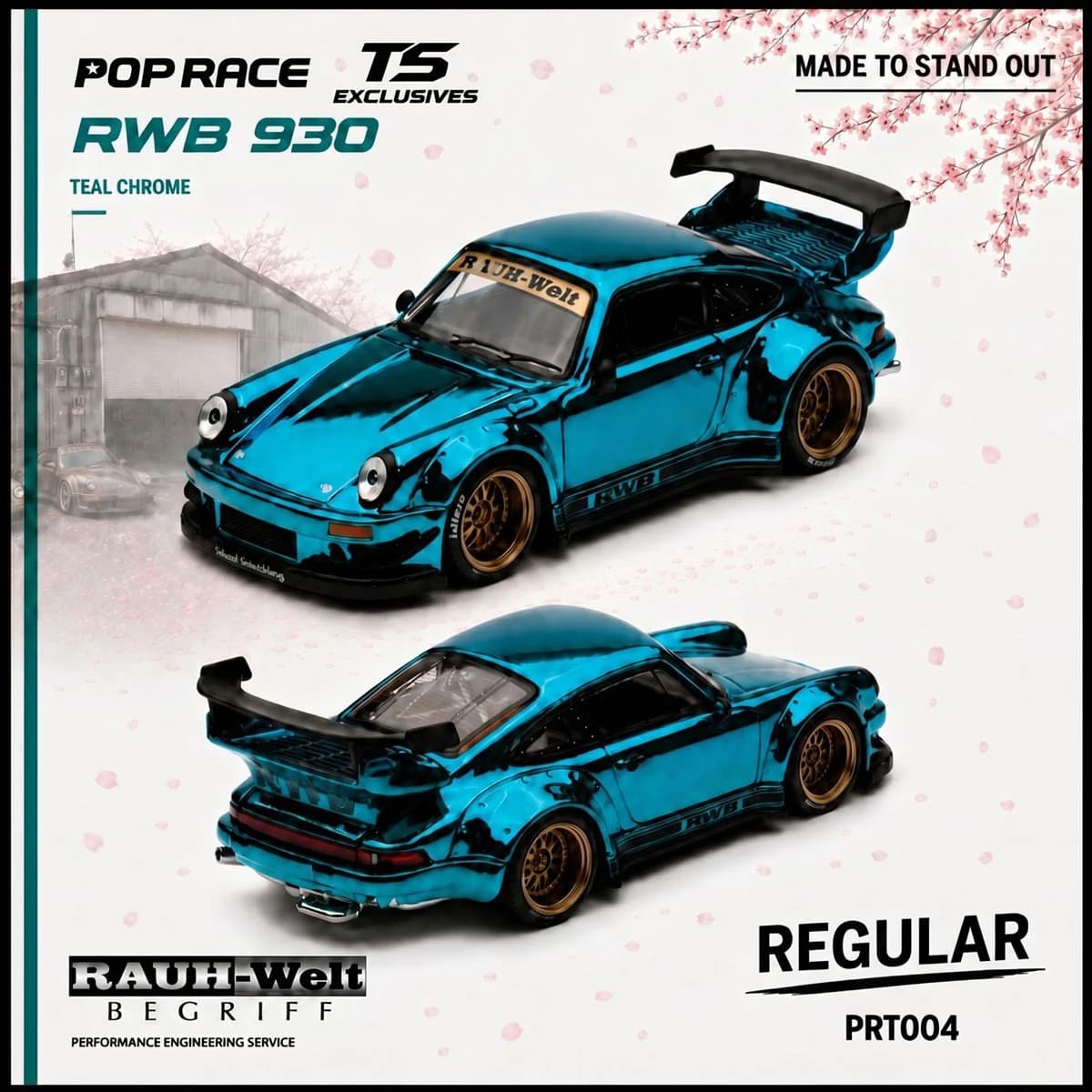 Poprace - RWB Porsche 930 Teal Chrome – PRT004 — ảnh 2