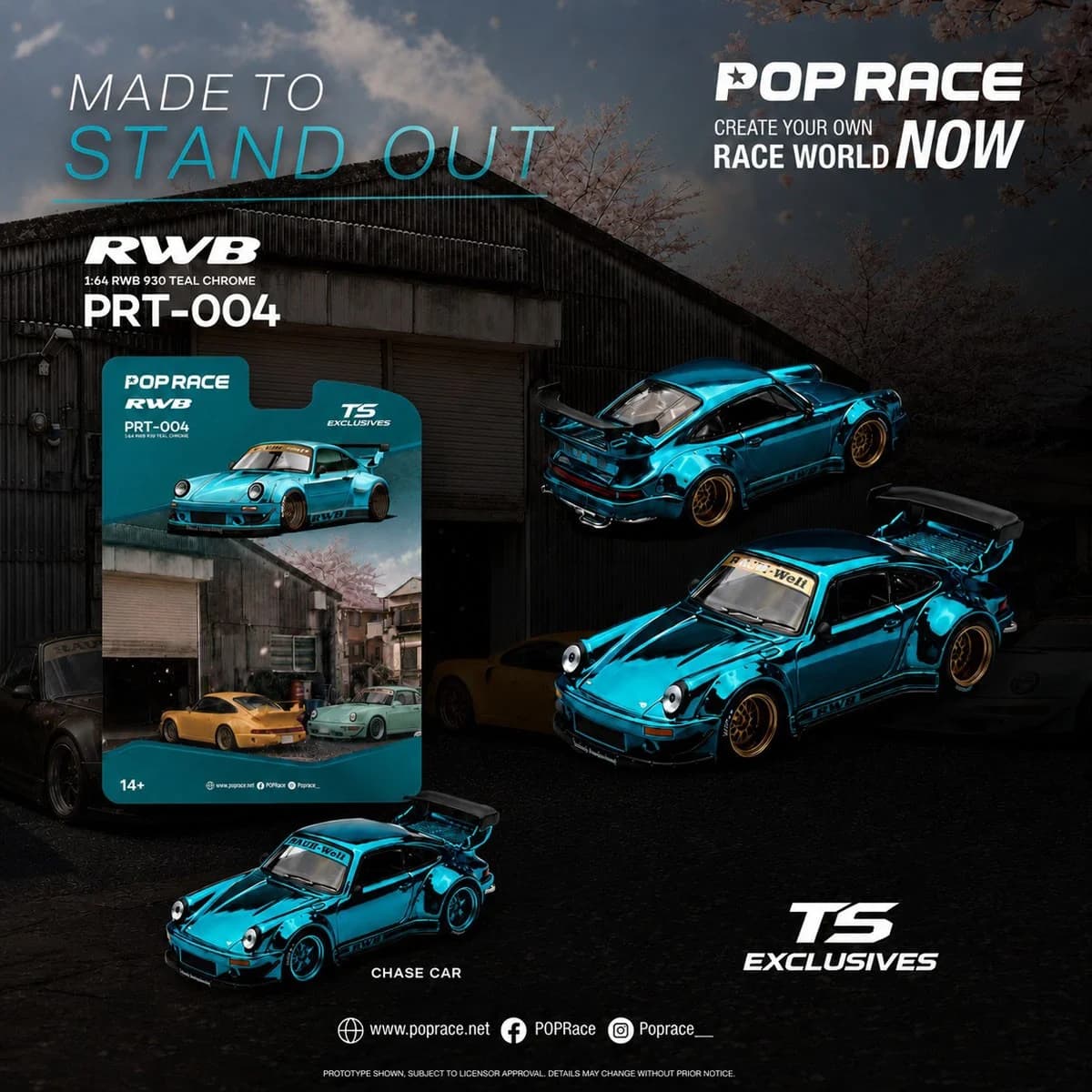 Poprace - RWB Porsche 930 Teal Chrome – PRT004 — ảnh 1