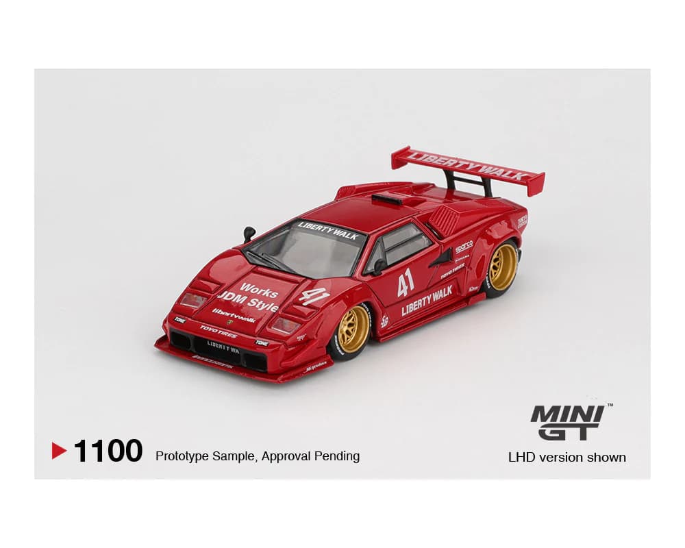 MINIGT - Lamborghini Countach LB-WORKS Red - MGT01100 — ảnh 1