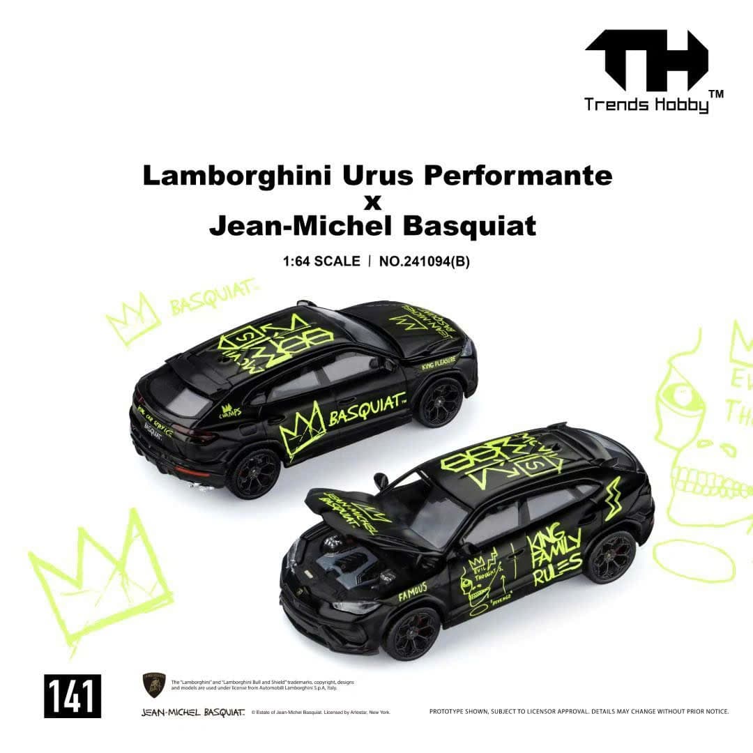 TREND HOBBY - Lamborghini Urus Performante x Jean-Michel Basquiat| Black Edition - 240194B — ảnh 2