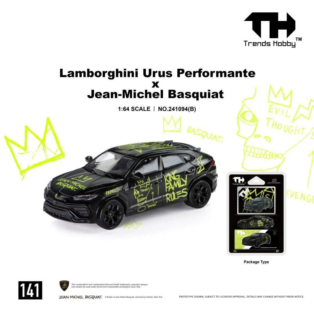 TREND HOBBY - Lamborghini Urus Performante x Jean-Michel Basquiat| Black Edition - 240194B — ảnh 3