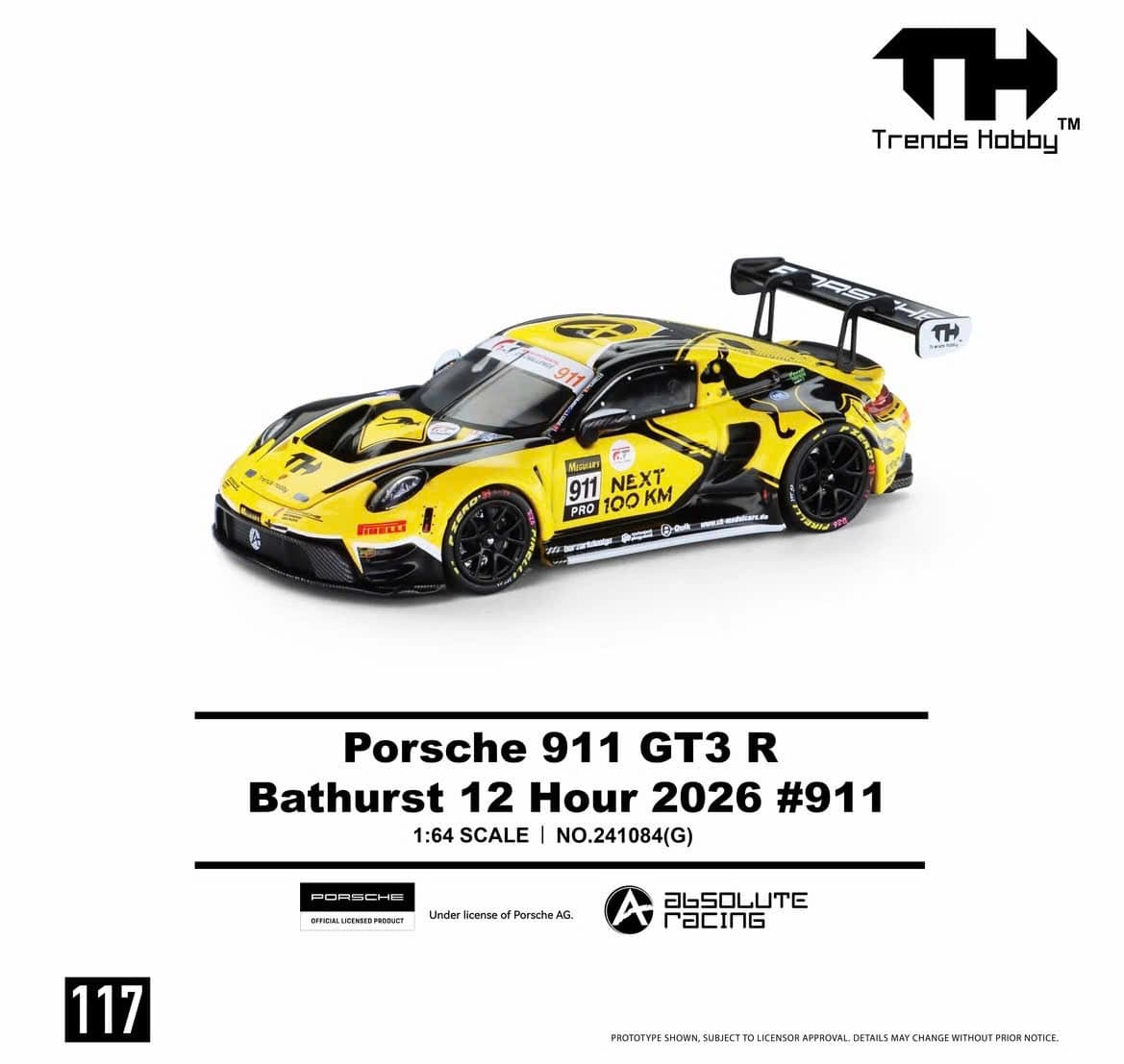 TREND HOBBY - Porsche 911 GT3 R Bathurst 12 Hour 2026 #911 - 241084G — ảnh 2