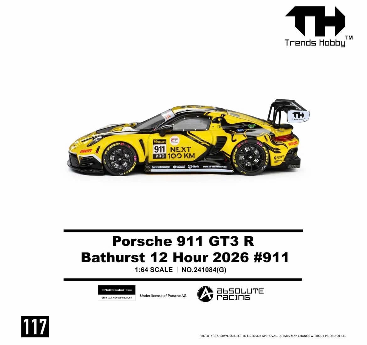 TREND HOBBY - Porsche 911 GT3 R Bathurst 12 Hour 2026 #911 - 241084G — ảnh 3
