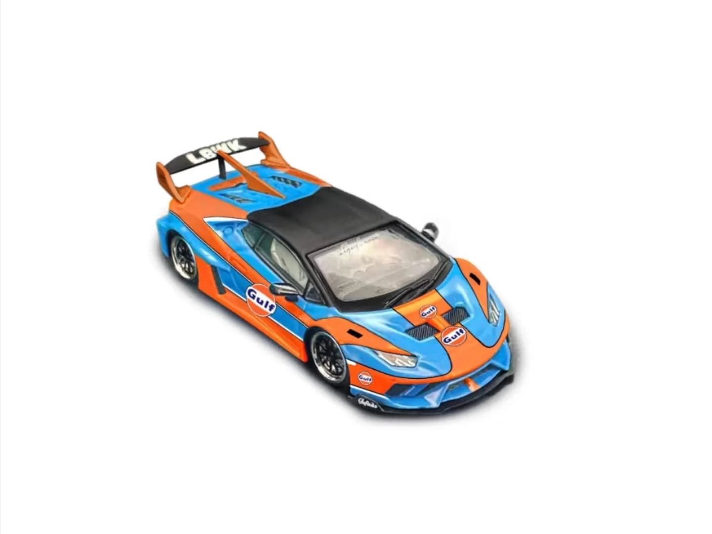 DAP Model 1:64 Lamborghini Huracán GT EVO LBWK Gulf Livery — ảnh 2