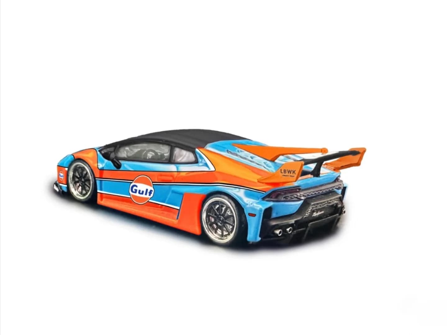 DAP Model 1:64 Lamborghini Huracán GT EVO LBWK Gulf Livery — ảnh 3