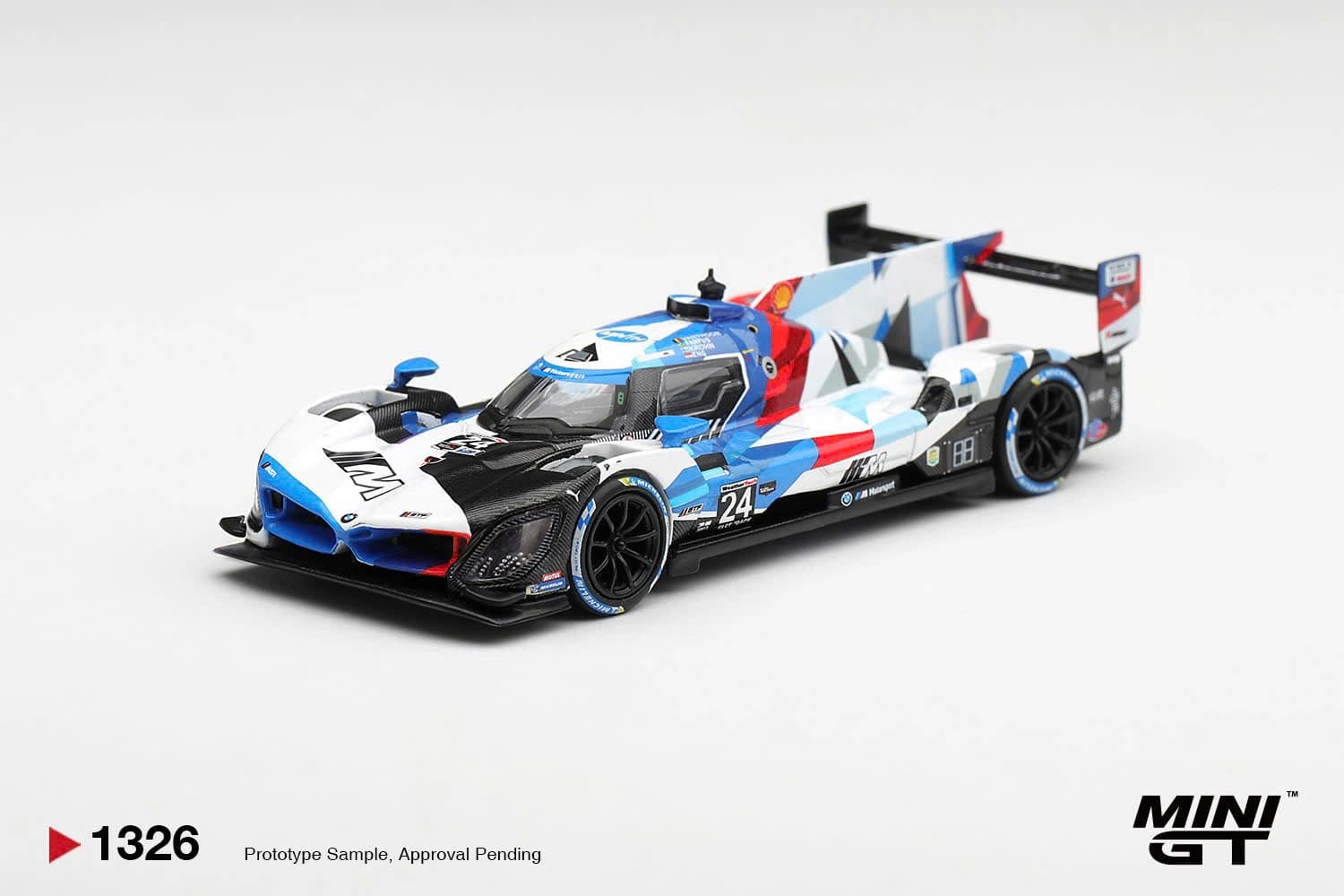MINIGT - BMW M Hybrid V8 GTP #24 BMW M Team RLL 2024 IMSA Daytona 24 Hrs - MGT01326 — ảnh 1