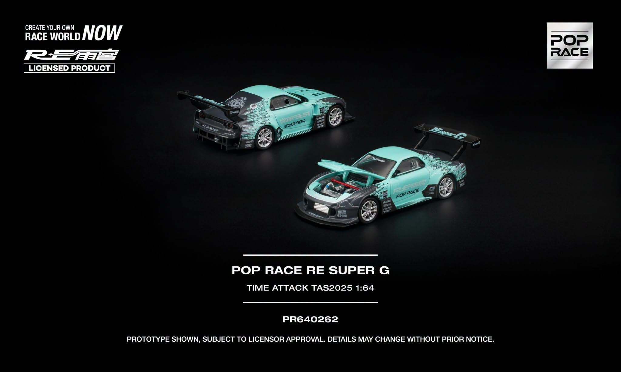 POP RACE 1:64 – RE Super G Time Attack TAS 2025 – PR640262 — ảnh 1