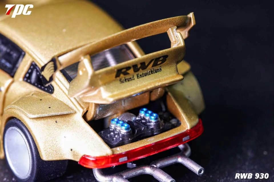 TPC Customized Version - RWB 930 Fully Open Gold Limited 2000pcs - 1:64 — ảnh 11