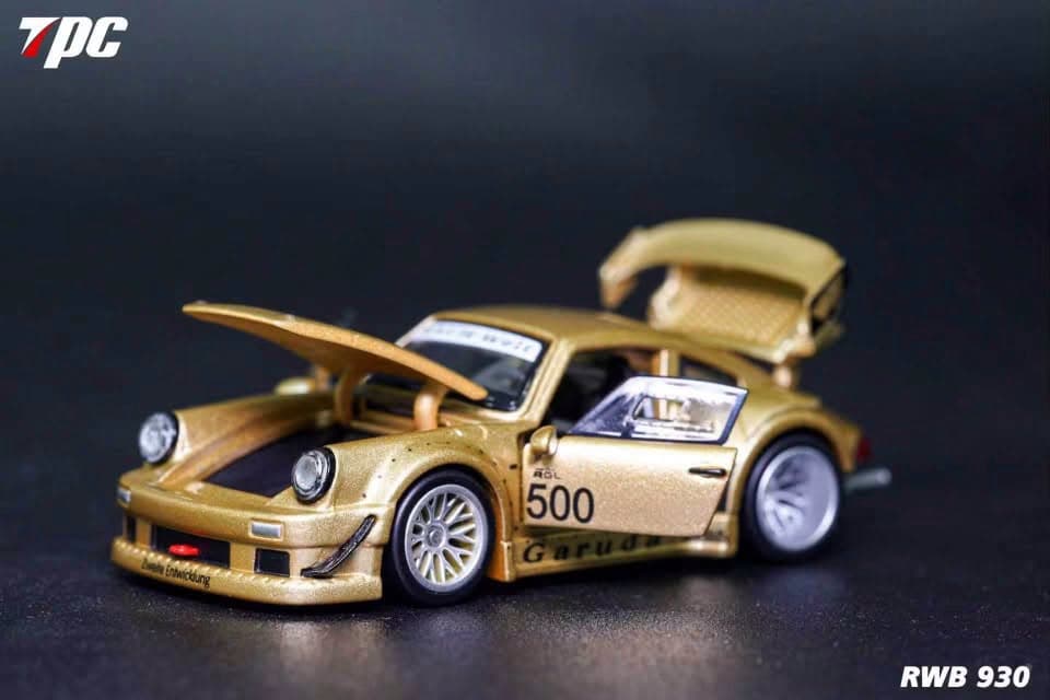 TPC Customized Version - RWB 930 Fully Open Gold Limited 2000pcs - 1:64 — ảnh 3
