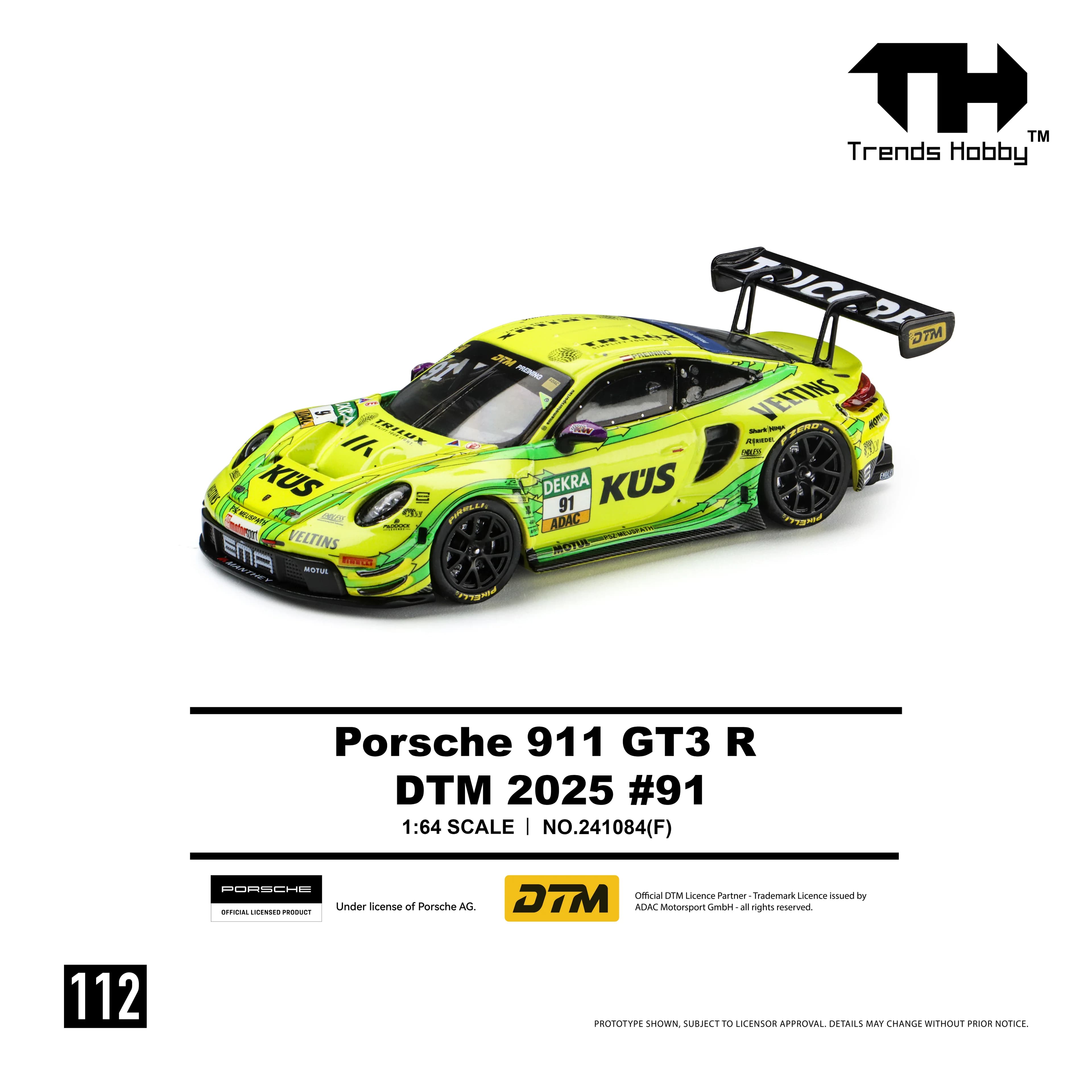 Trends Hobby - Porsche 911 GT3 R DTM 2025 No.91 - 241084(F) — ảnh 2