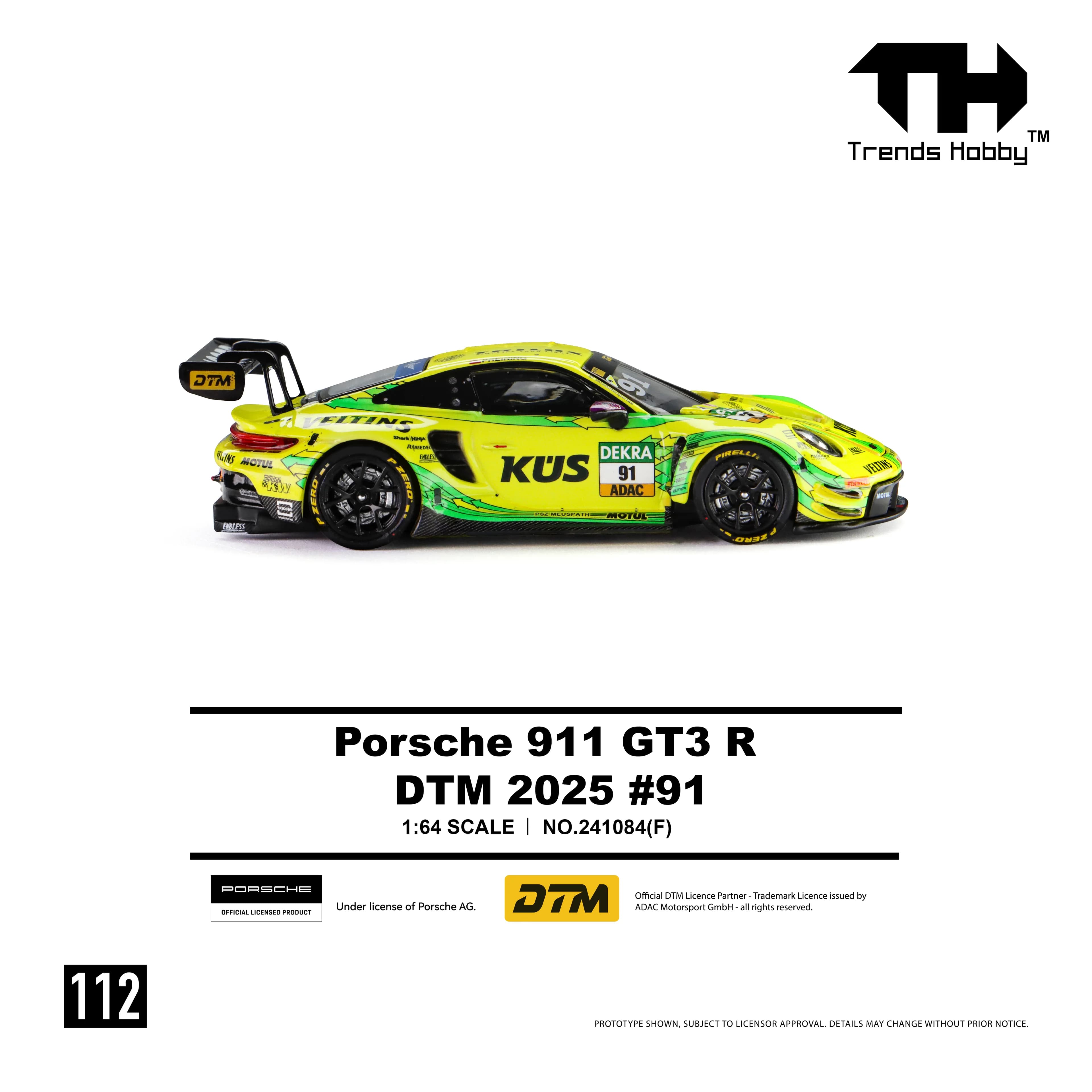 Trends Hobby - Porsche 911 GT3 R DTM 2025 No.91 - 241084(F) — ảnh 4