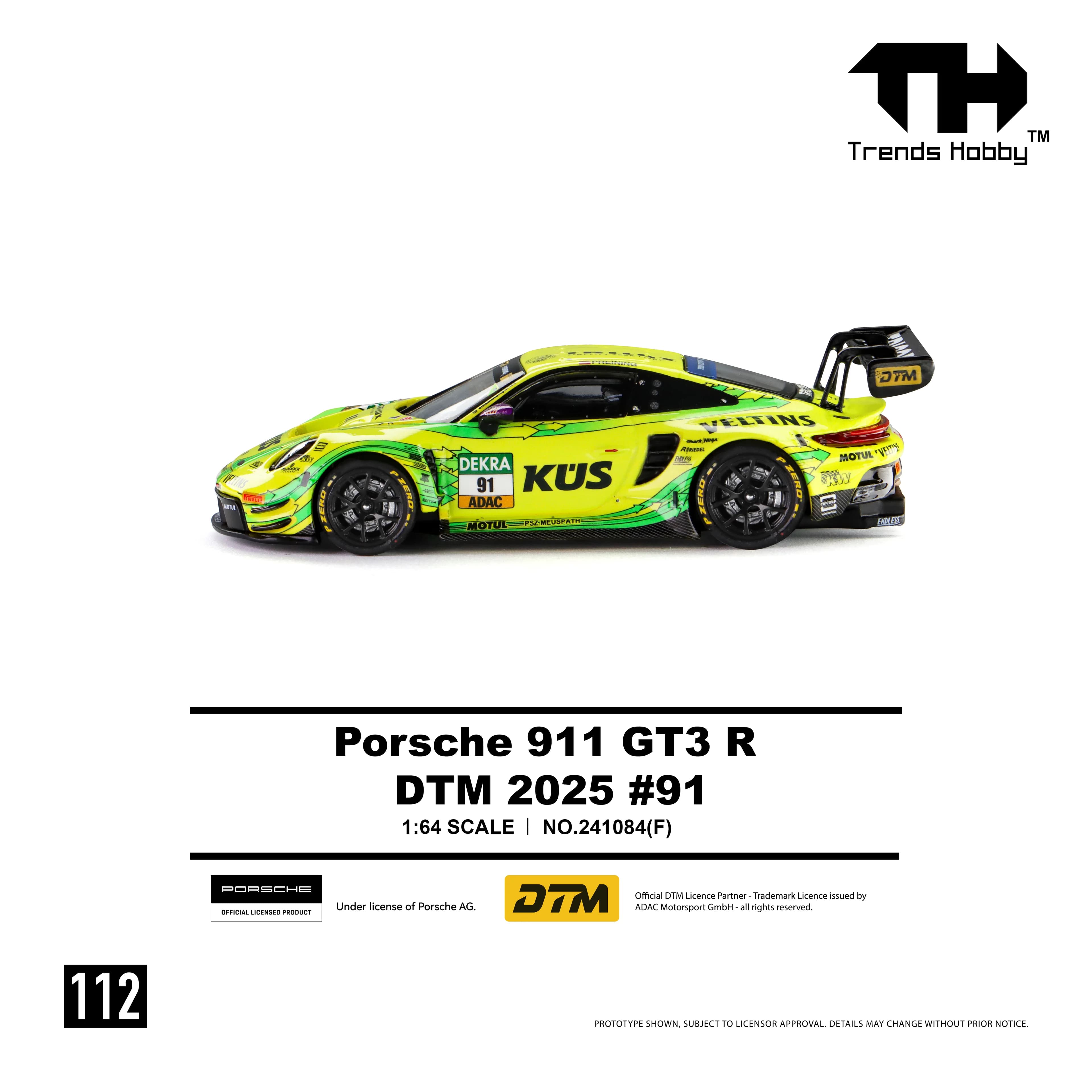 Trends Hobby - Porsche 911 GT3 R DTM 2025 No.91 - 241084(F) — ảnh 3