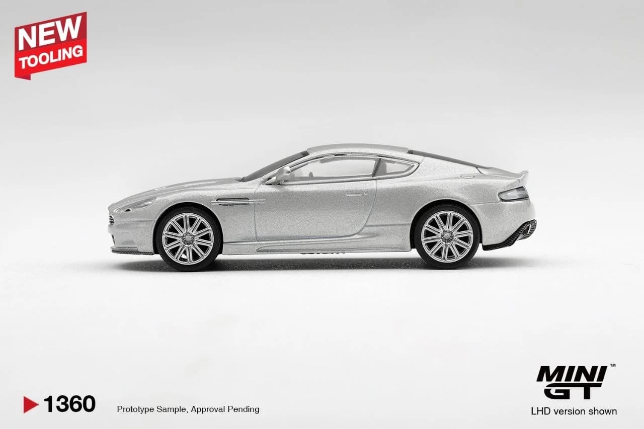 Mini GT - Aston Martin DBS 2008 Lightning Silver - MGT01360-CH (Box) — ảnh 3