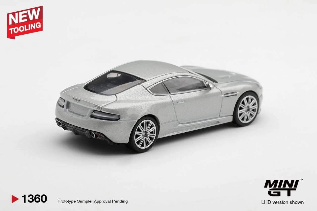 Mini GT - Aston Martin DBS 2008 Lightning Silver - MGT01360-CH (Box) — ảnh 2