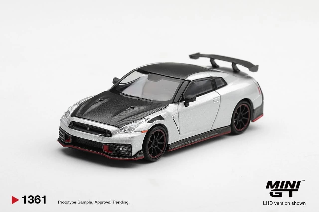 Mini GT - Nissan GT-R NISMO 2024 Silver - MGT01361-BL (Card) — ảnh 1
