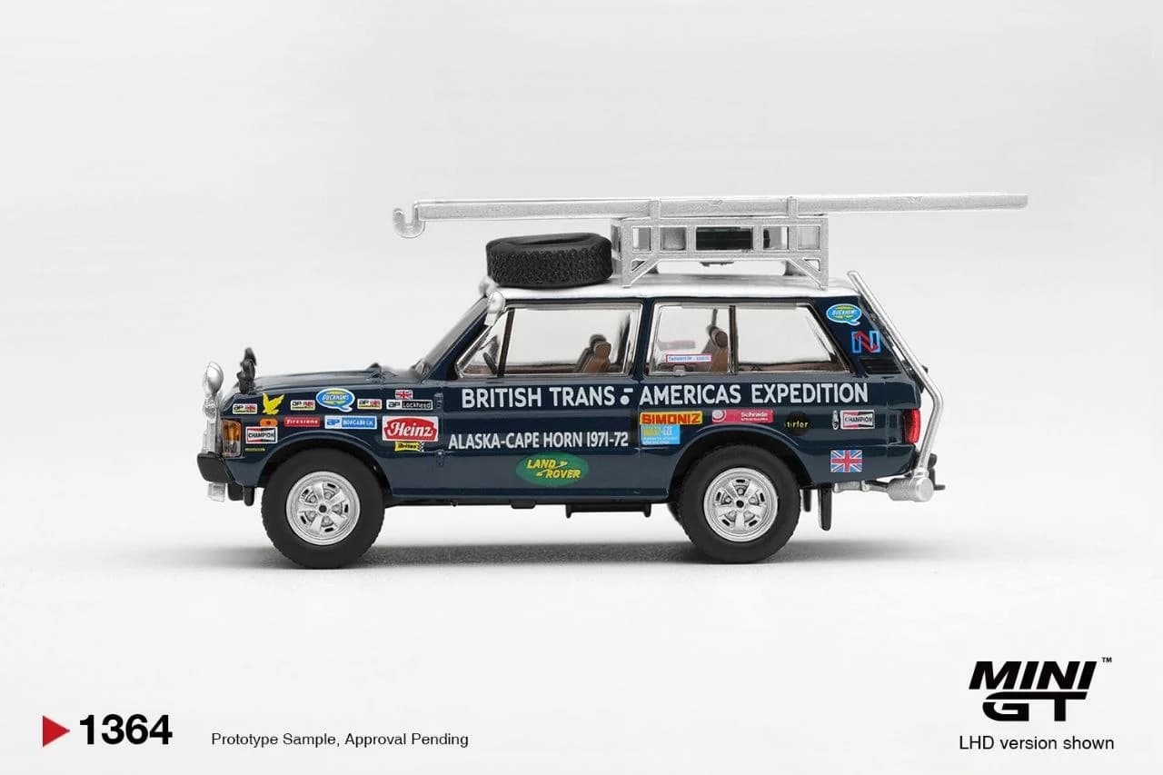 Mini GT - Range Rover 1971 British Trans-Americas Expedition - MGT01364-BL (Card) — ảnh 3