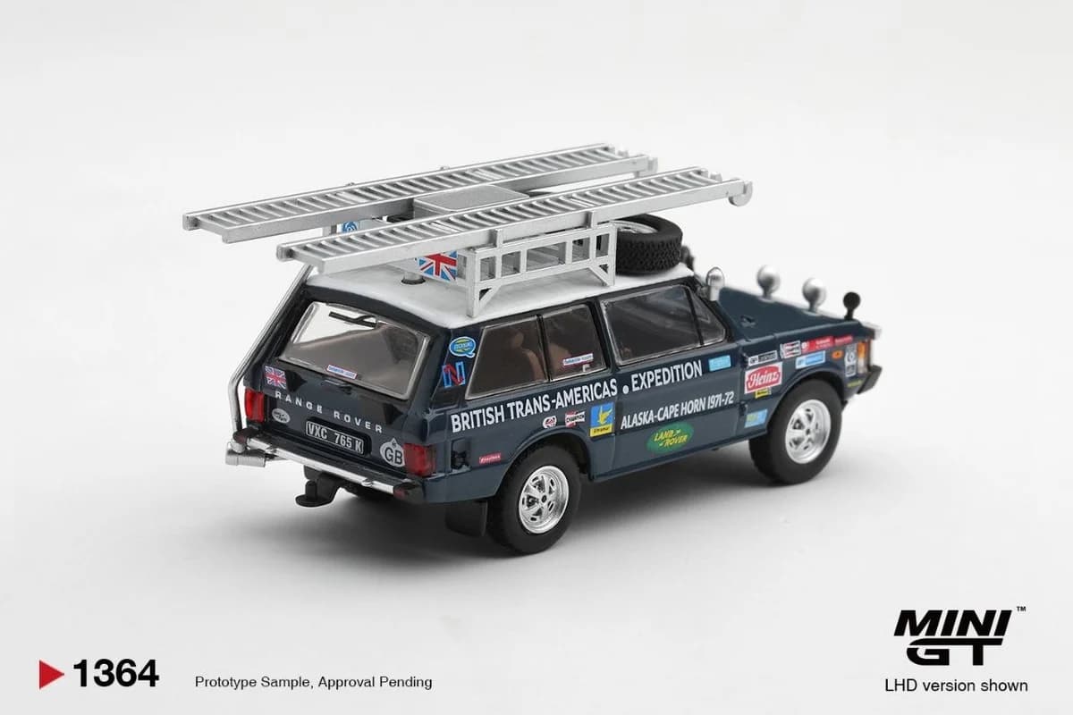 Mini GT - Range Rover 1971 British Trans-Americas Expedition - MGT01364-BL (Card) — ảnh 2