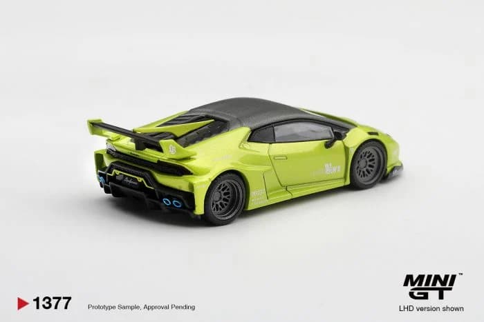 MINI GT 1:64 Lamborghini Huracán LB★WORKS Lime Metallic - MGT01377 — ảnh 3