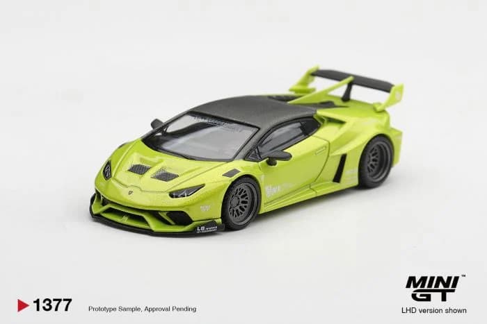 MINI GT 1:64 Lamborghini Huracán LB★WORKS Lime Metallic - MGT01377 — ảnh 1