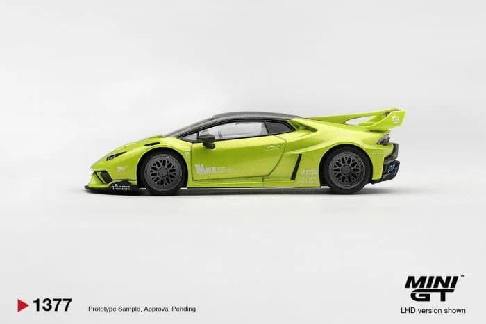 MINI GT 1:64 Lamborghini Huracán LB★WORKS Lime Metallic - MGT01377 — ảnh 2