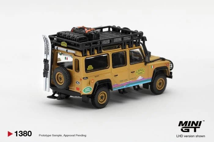 MINI GT 1:64 Land Rover Defender 110 1998 Camel Trophy Tierra del Fuego CT.24 Italy - MGT01380 — ảnh 3