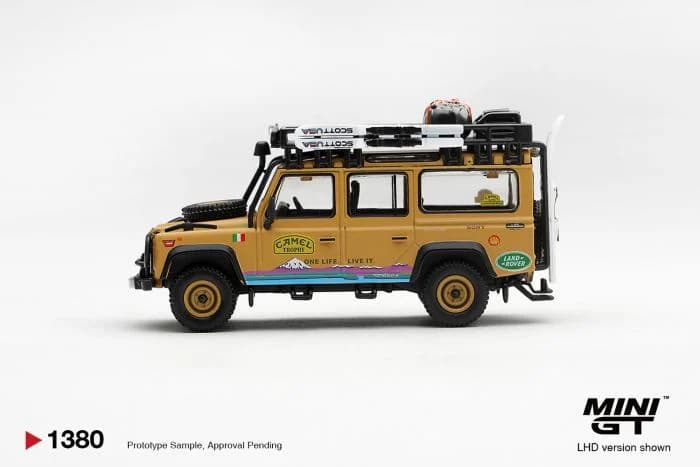 MINI GT 1:64 Land Rover Defender 110 1998 Camel Trophy Tierra del Fuego CT.24 Italy - MGT01380 — ảnh 2