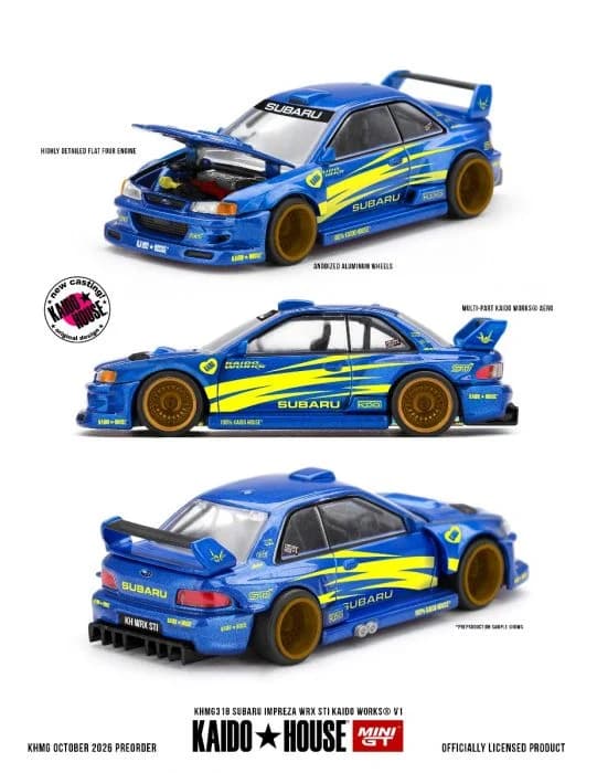 KAIDO HOUSE 1:64 Subaru Impreza WRX STI KAIDO WORKS V1 - KHMG318 — ảnh 1